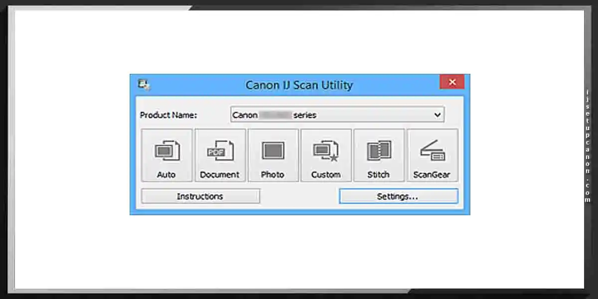 Canon IJ Network Scan Utility